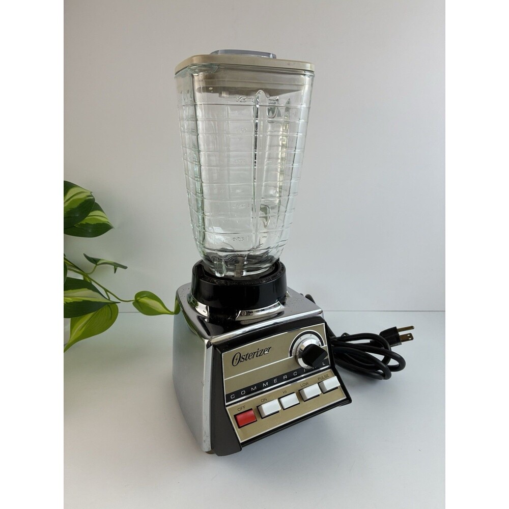 Vintage COMMERCIAL Blender 5 Cup Stainless Chrome 8 Spd 352-61L Osterizer Oster